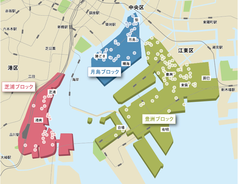 湾岸メール配布マンションMap図